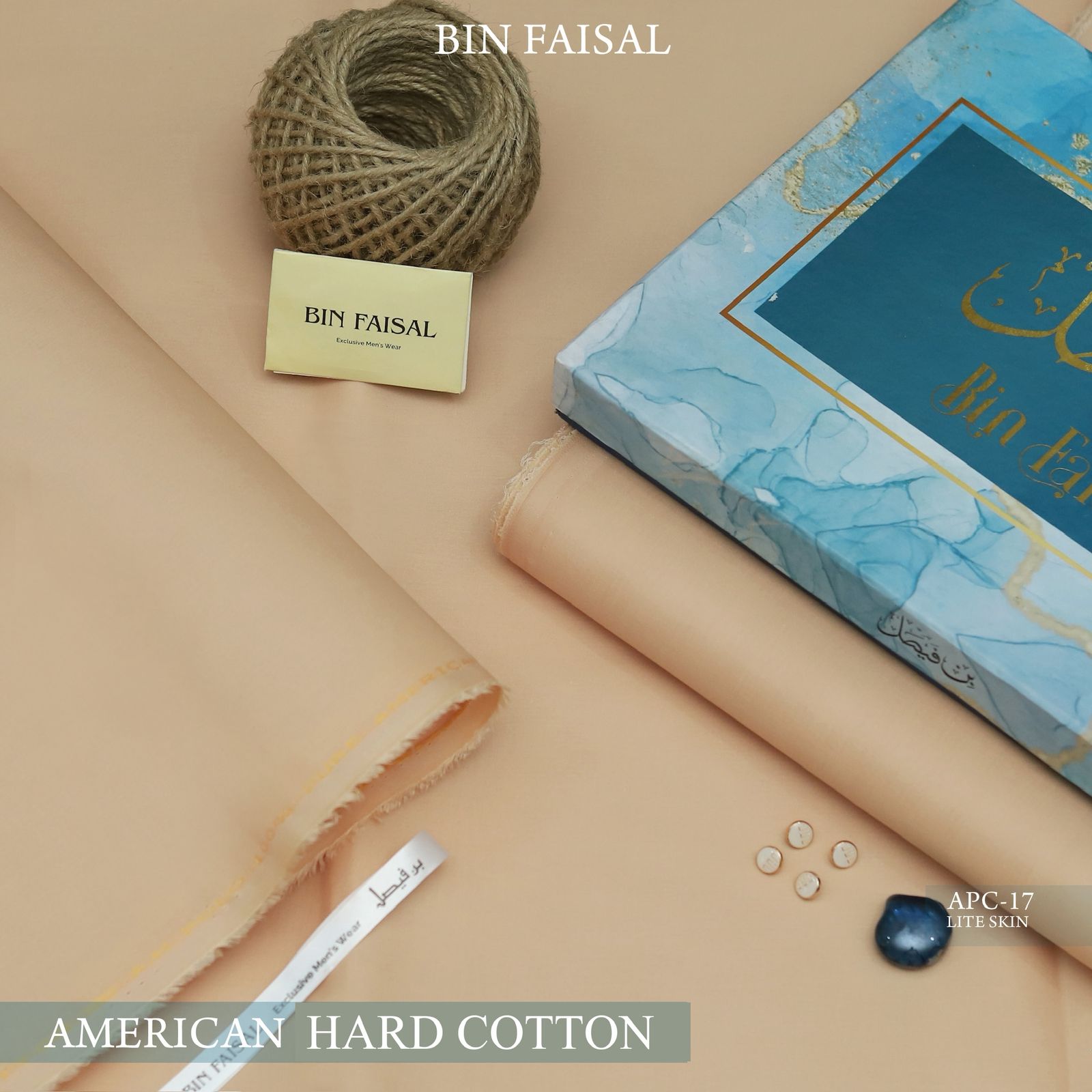 Elite Gold – American Hard Cotton Unstitched Premium Summer Fabric