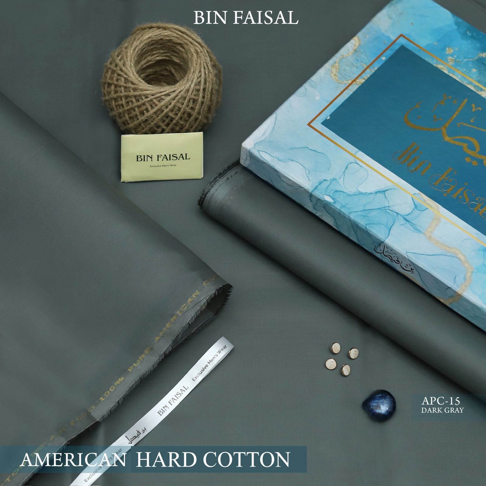 Elite Gold – American Hard Cotton Unstitched Premium Summer Fabric